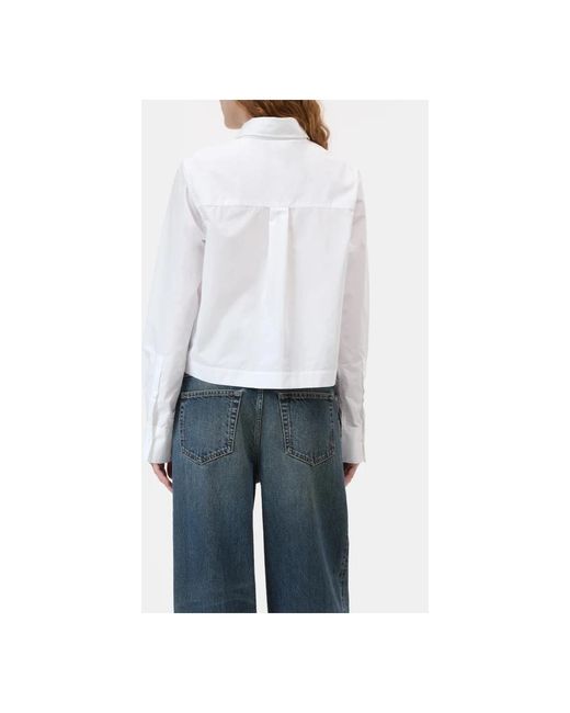 Closed Overhemden ,Wit ,Katoen Blusa Color Blanco in het White