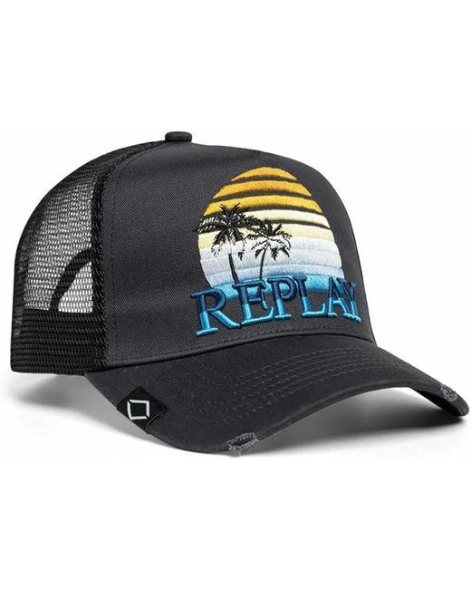 Accessories > hats > caps Replay pour homme en coloris Black