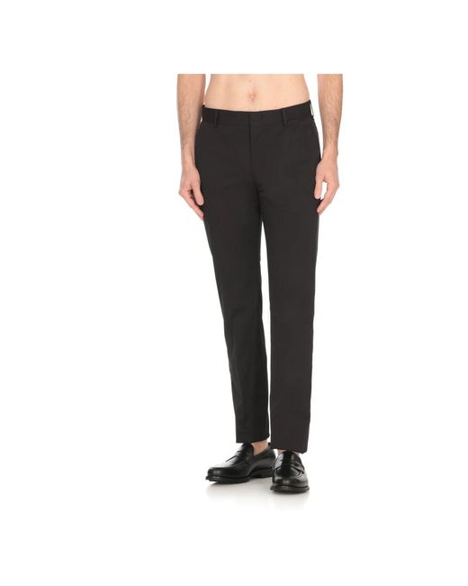PT Torino Black Suit Trousers for men