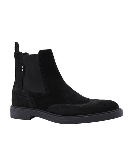 HUGO Black Chelsea Boots for men