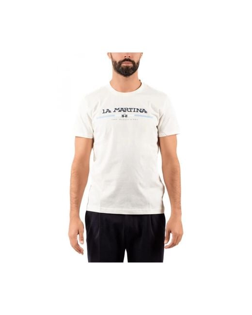 T-Shirts La Martina de hombre de color White