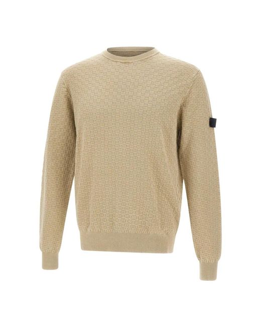 Peuterey Natural Round-Neck Knitwear for men