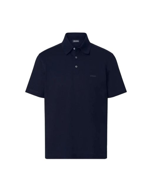 Zegna Blue Polo Shirts for men