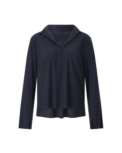 RAFFAELLO ROSSI Elegante V-Hals Blouse Marlie in het Blue