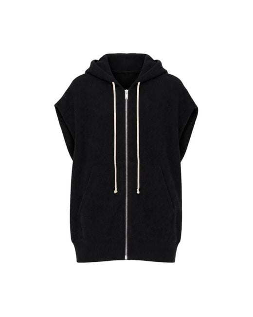 Rick Owens Black Zip-Throughs for men