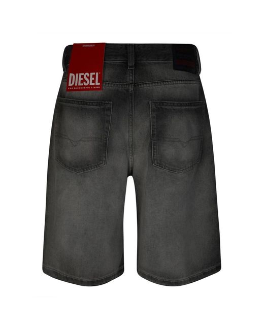 DIESEL Gray Denim Shorts