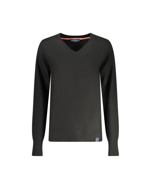North Sails Black V-Neck Knitwear