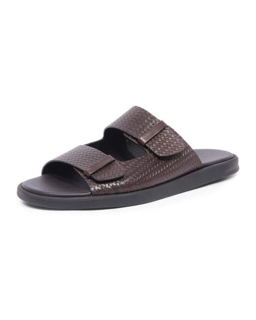 Doucal's Italienische Sandale Urano T.Moro+F.Do Nero in Brown für Herren
