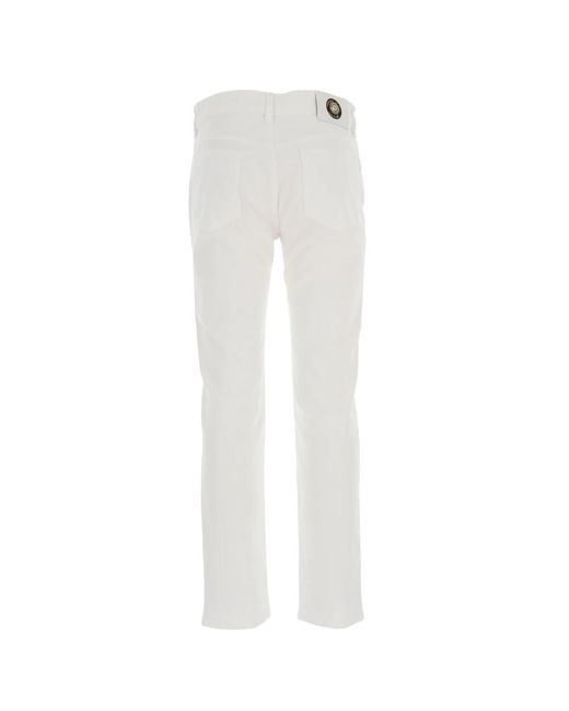 Versace White Slim-Fit Jeans