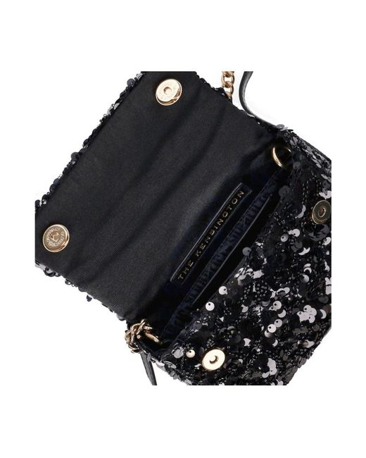 Kurt Geiger Paillet Mini Handtas Met Gouden Accenten in het Black