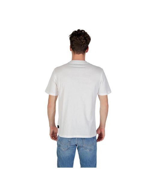 Replay Witte Katoenen T-Shirt Korte Mouw in het Blue voor heren