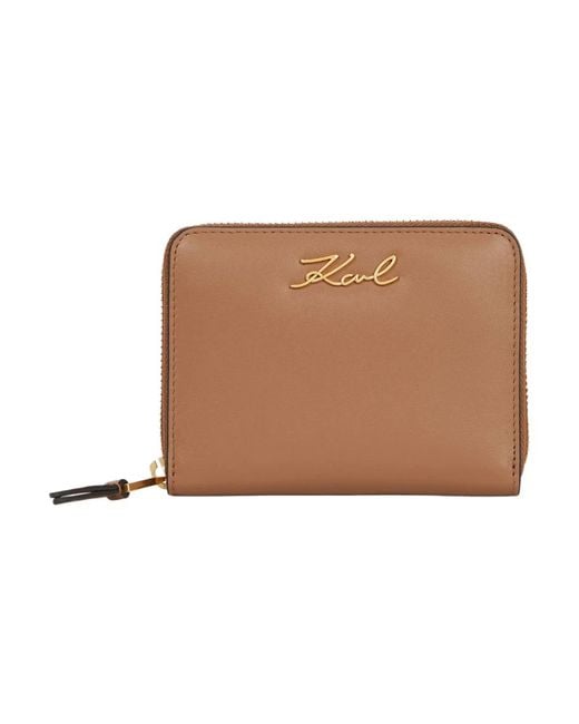 Wallets & Cardholders di Karl Lagerfeld in Brown