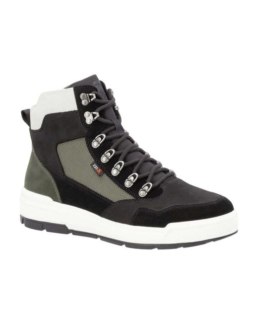 Rieker Black Lace-Up Boots for men
