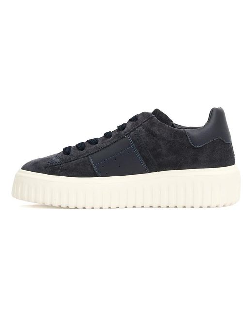 Hogan Blue H Stripes Cam Sneakers for men