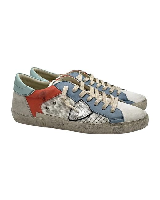 Philippe Model Blue Sneakers for men
