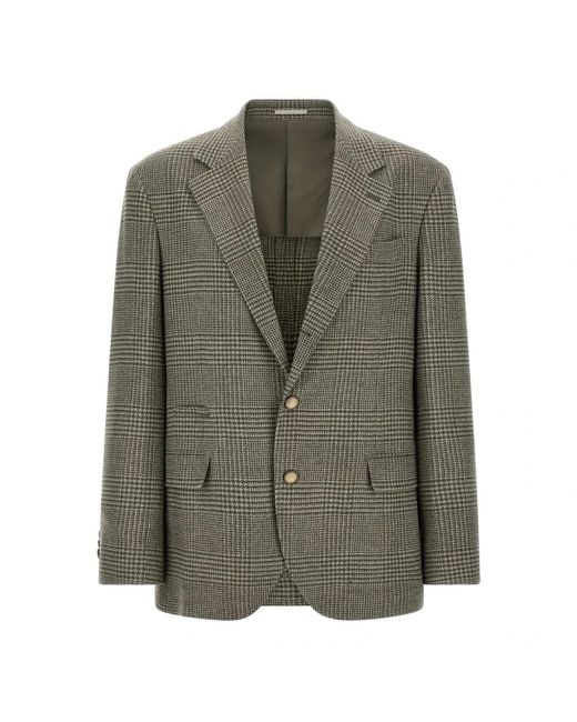 Brunello Cucinelli Green Blazers for men