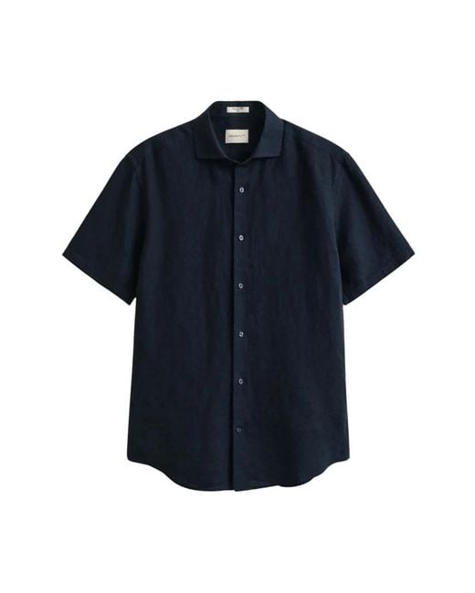 Gant Blue Short Sleeve Shirts for men