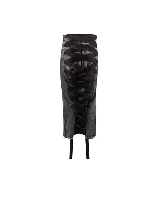 Balenciaga Gray Denim Skirts
