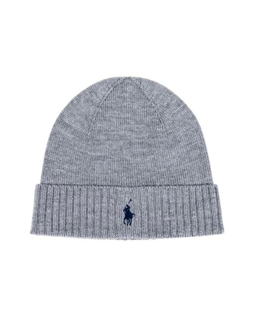 Beanies di Ralph Lauren in Gray da Uomo