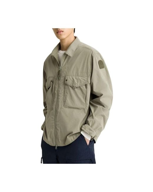Parajumpers Jassen ,Groen ,Polyester Elgin Overshirt in het Gray voor heren