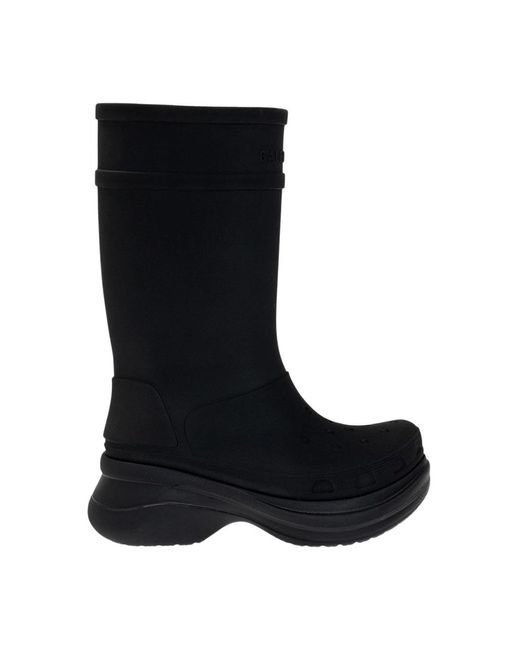 Balenciaga Black Rain Boots for men