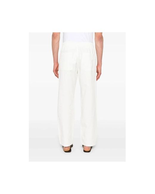 Samsøe & Samsøe Witte Elastische Taille Shorts in het White voor heren