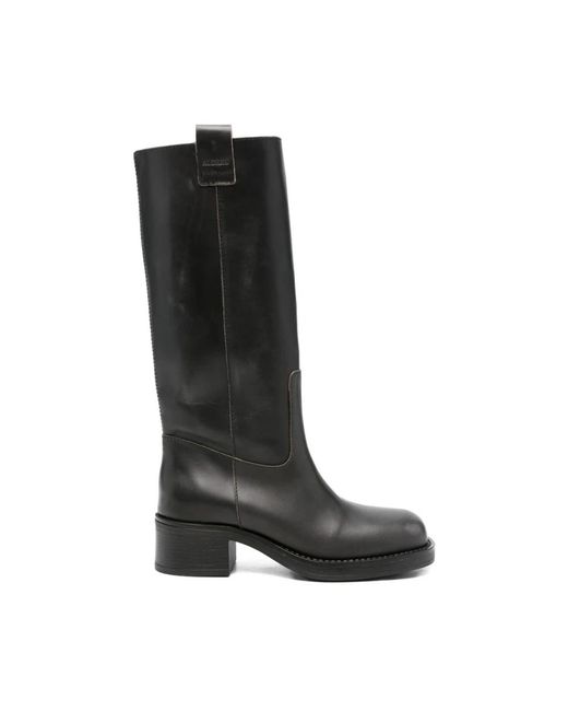 Alohas Black Heeled Boots