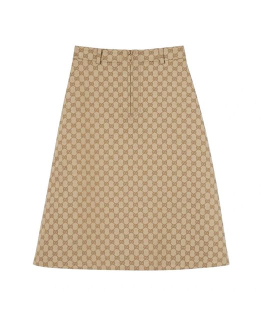 Gucci Natural Midi Skirts