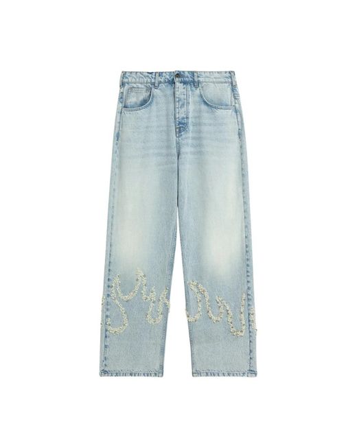 Barrow Blue Straight Jeans for men