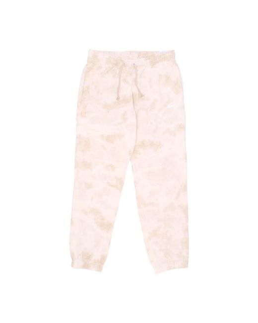 Nike Fitness ,Wit ,Katoen Cloud-Dye Joggers Lichtgewicht Trainingsbroek in het Pink