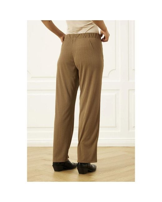 iN FRONT Natural Straight Trousers