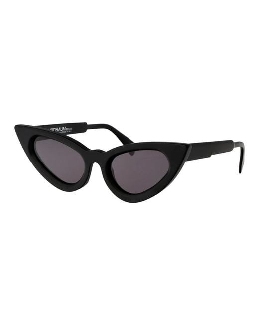 Kuboraum Black Stylische sonnenbrille mit maske y3