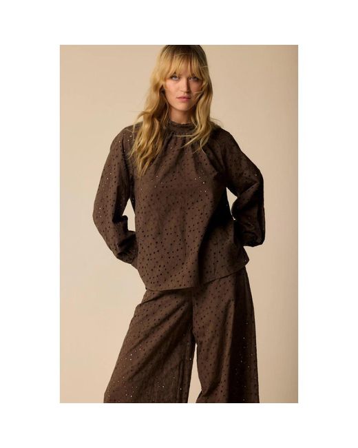 Kocca Overhemden ,Bruin ,Polyester Blouse in het Brown