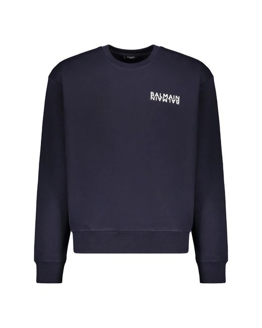 Balmain Blue Sweatshirts for men