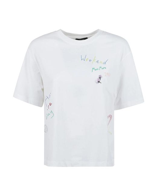 Weekend by Maxmara T-Shirts in het White