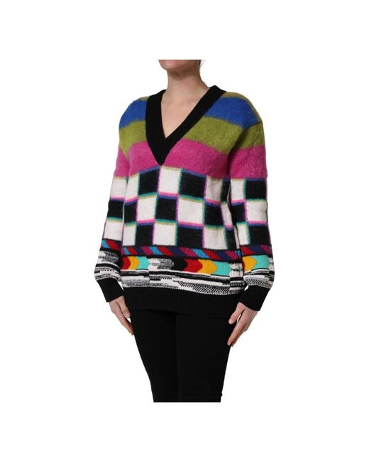Dolce & Gabbana Black V-Neck Knitwear