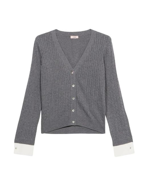 Cardigans Oltre de color Gray