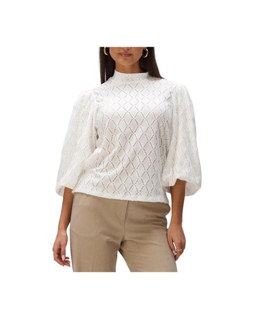Minus White Mstindera Bluse