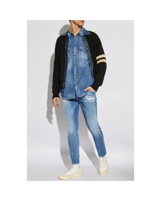 DSquared² Blue Skinny Jeans for men