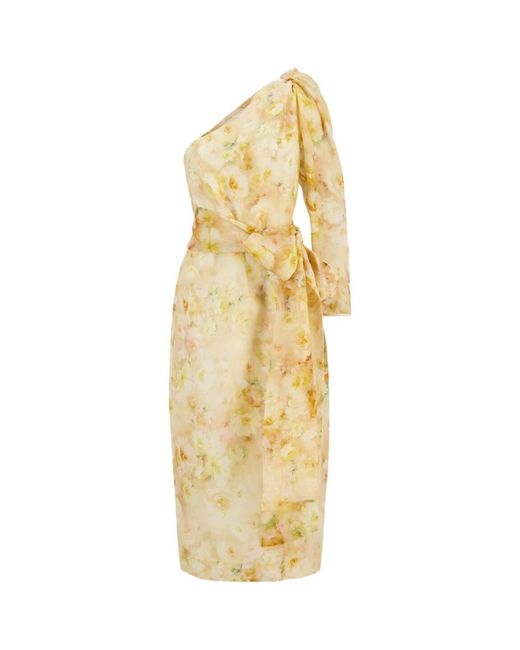 Zimmermann Midi Dresses in het Metallic
