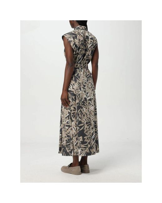 Maxi Dresses Brunello Cucinelli de color Brown