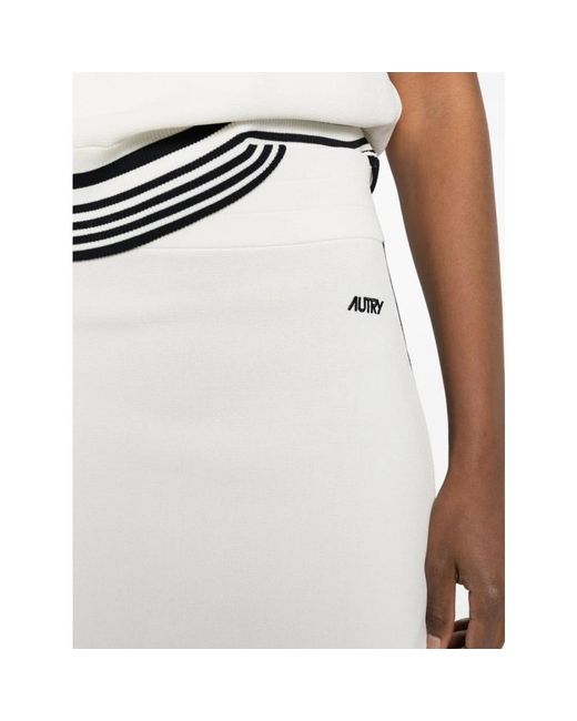 Autry Rokken ,Wit ,Nylon Gebreide Viscose Rok in het White