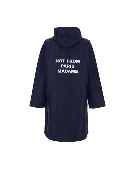 Drole de Monsieur Blue Rain Jackets for men