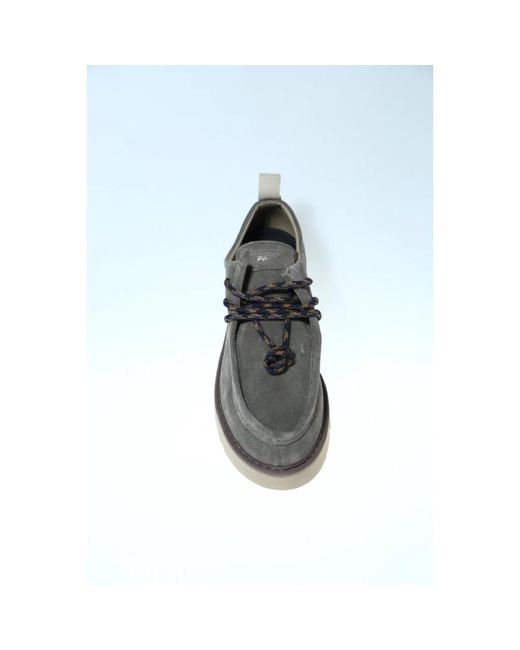 Pànchic Gray Laced Shoes for men