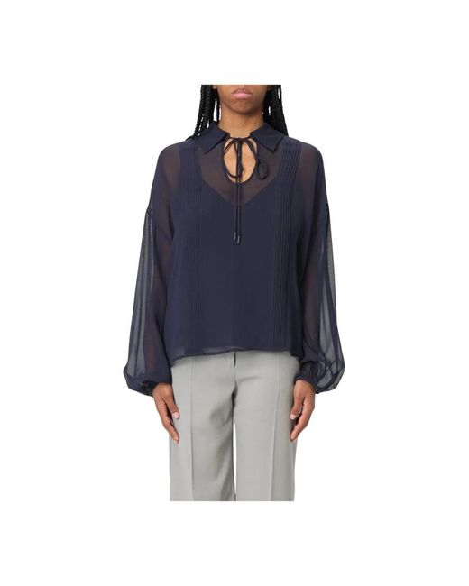 Max Mara Blue Blouses