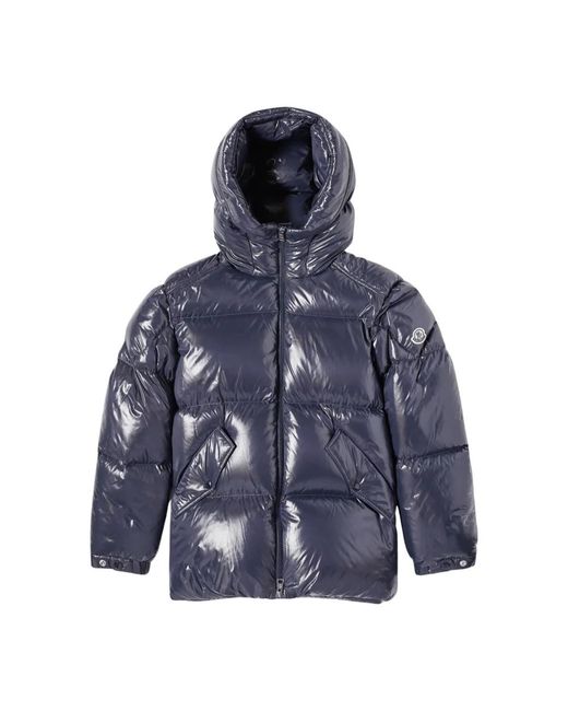 Moncler Jassen ,Blauw ,Nylon Doudoune Baise in het Blue voor heren