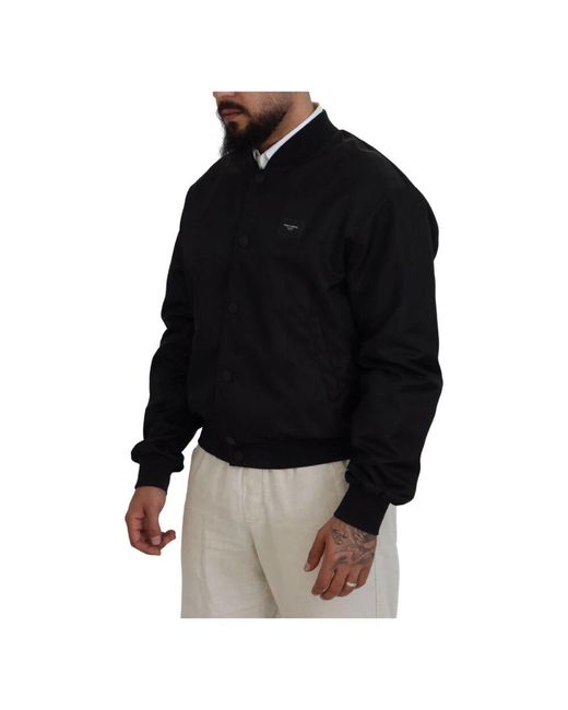 Bomber Jackets di Dolce & Gabbana in Black da Uomo