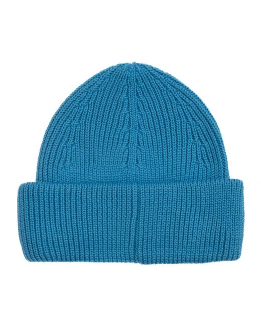 Roberto Collina Accessoires ,Blauw ,Wol Geribbelde Merinowol Hoofdtelefoon Blauw in het Blue