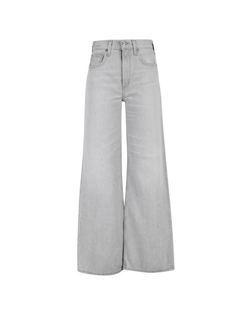 Citizens of Humanity Gray Wide Jeans