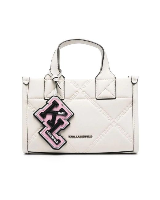 Karl Lagerfeld White Handbags